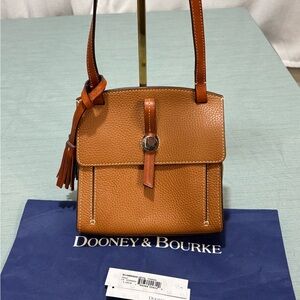 Dooney & Bourke Desert Brown Leather Crossbody Bag